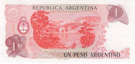 Argentinien p311a-2B 1 Peso 1983
